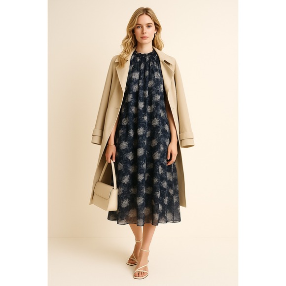 Joie Sz S Baltic Sleeveless Summer Swing‎ Floral Chiffon Feminine Dress Shift - Picture 11 of 11